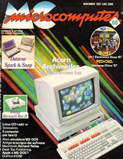 Copertina del numero di MCmicrocomputer contenente l'articolo