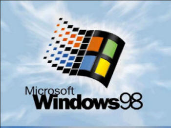 La schermata iniziale di Windows 98