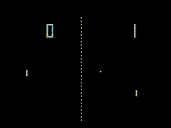 Il "mitico Pong", forse il primo videogioco domestico (apparso a metà degli anni 70)