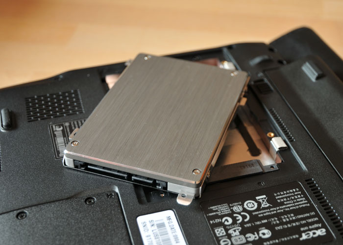 L'hard disk SSD da 64 GB installato nel mio netbook - Clicca per ingrandire...