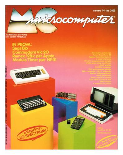 Copertina del numero di MCmicrocomputer contenente l'articolo