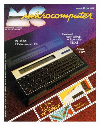 Copertina del numero di MCmicrocomputer contenente l'articolo