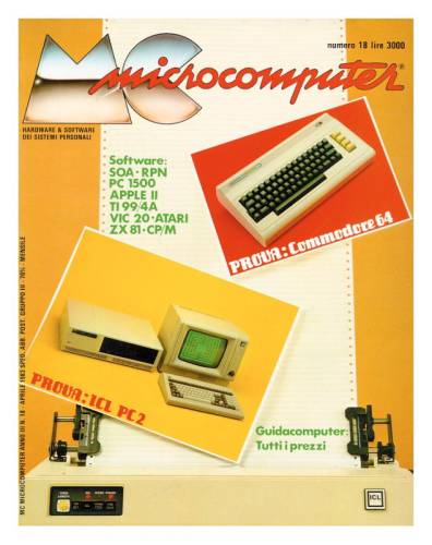 Copertina del numero di MCmicrocomputer contenente l'articolo
