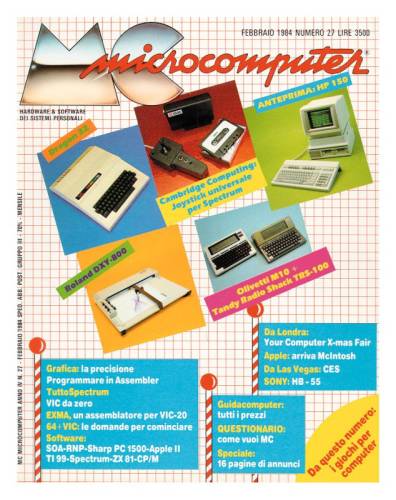 Copertina del numero di MCmicrocomputer contenente l'articolo