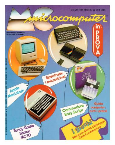 Copertina del numero di MCmicrocomputer contenente l'articolo