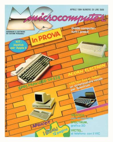 Copertina del numero di MCmicrocomputer contenente l'articolo