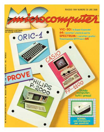 Copertina del numero di MCmicrocomputer contenente l'articolo