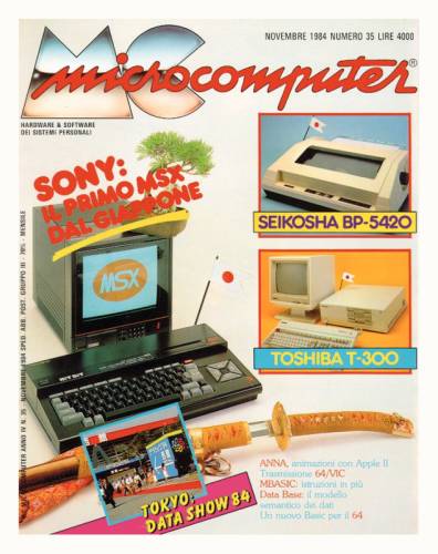 Copertina del numero di MCmicrocomputer contenente l'articolo