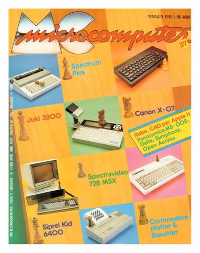 Copertina del numero di MCmicrocomputer contenente l'articolo