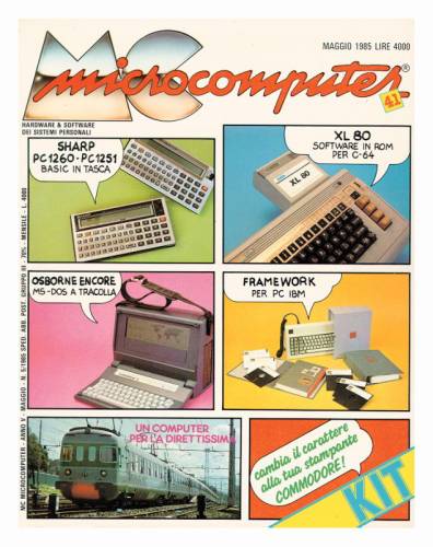 Copertina del numero di MCmicrocomputer contenente l'articolo