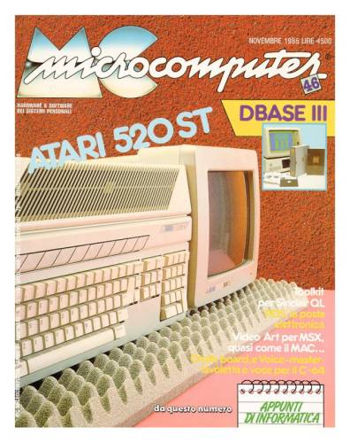 Copertina del numero di MCmicrocomputer contenente l'articolo