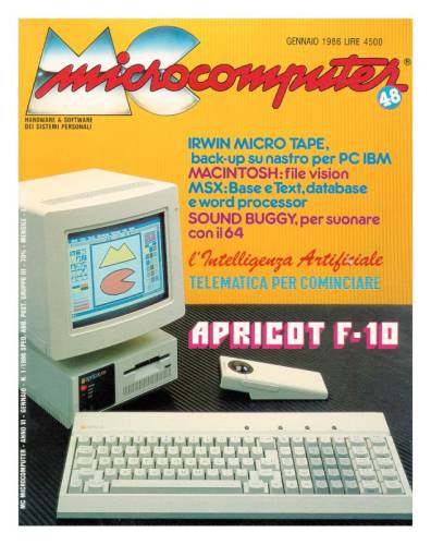 Copertina del numero di MCmicrocomputer contenente l'articolo
