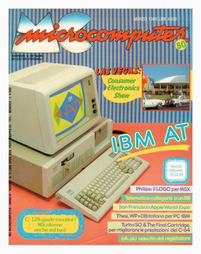 Copertina del numero di MCmicrocomputer contenente l'articolo