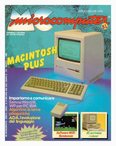 Copertina del numero di MCmicrocomputer contenente l'articolo