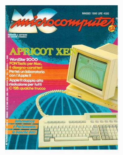 Copertina del numero di MCmicrocomputer contenente l'articolo