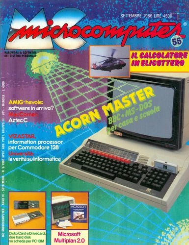 Copertina del numero di MCmicrocomputer contenente l'articolo