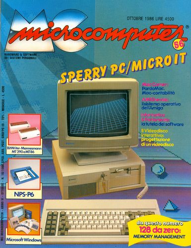 Copertina del numero di MCmicrocomputer contenente l'articolo