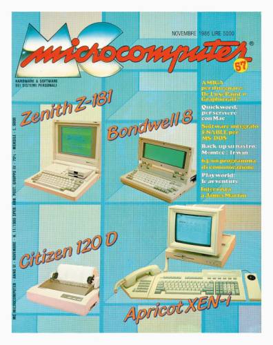 Copertina del numero di MCmicrocomputer contenente l'articolo