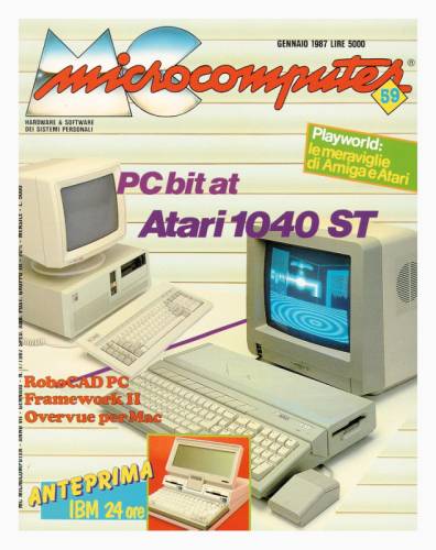Copertina del numero di MCmicrocomputer contenente l'articolo