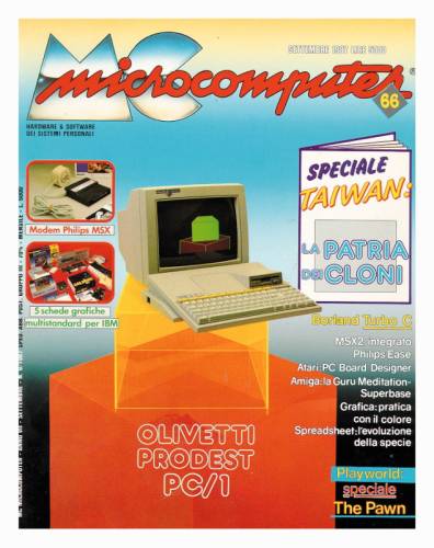 Copertina del numero di MCmicrocomputer contenente l'articolo