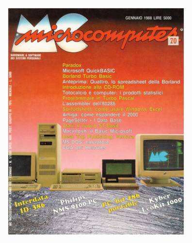 Copertina del numero di MCmicrocomputer contenente l'articolo