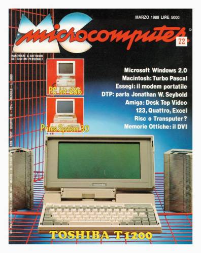 Copertina del numero di MCmicrocomputer contenente l'articolo