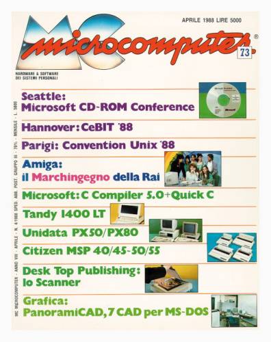 Copertina del numero di MCmicrocomputer contenente l'articolo