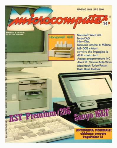 Copertina del numero di MCmicrocomputer contenente l'articolo