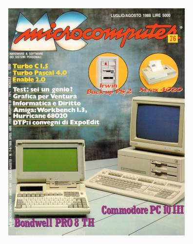 Copertina del numero di MCmicrocomputer contenente l'articolo