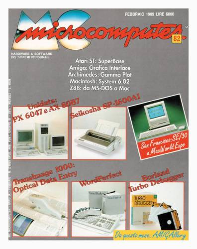 Copertina del numero di MCmicrocomputer contenente l'articolo