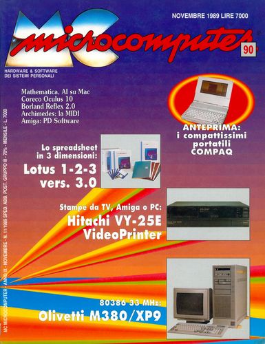 Copertina del numero di MCmicrocomputer contenente l'articolo