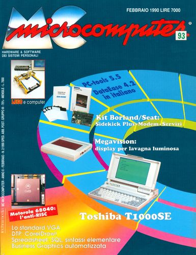 Copertina del numero di MCmicrocomputer contenente l'articolo