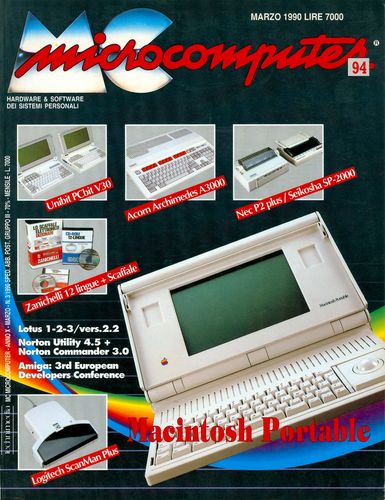 Copertina del numero di MCmicrocomputer contenente l'articolo