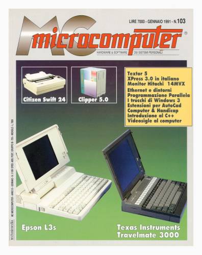 Copertina del numero di MCmicrocomputer contenente l'articolo