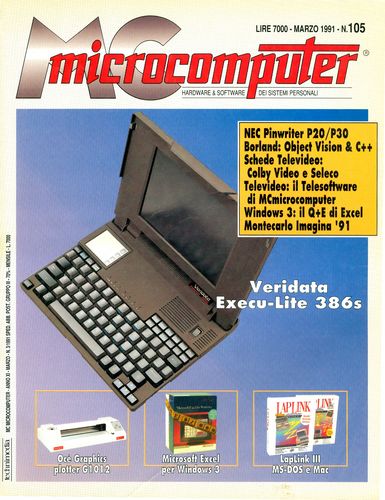 Copertina del numero di MCmicrocomputer contenente l'articolo