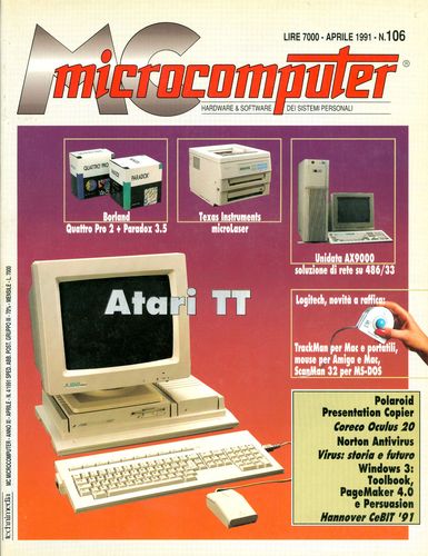 Copertina del numero di MCmicrocomputer contenente l'articolo