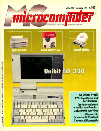 Copertina del numero di MCmicrocomputer contenente l'articolo