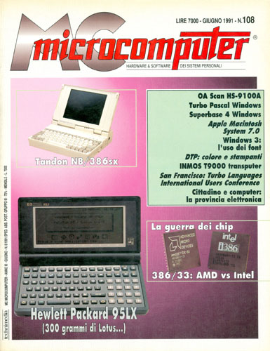 Copertina del numero di MCmicrocomputer contenente l'articolo