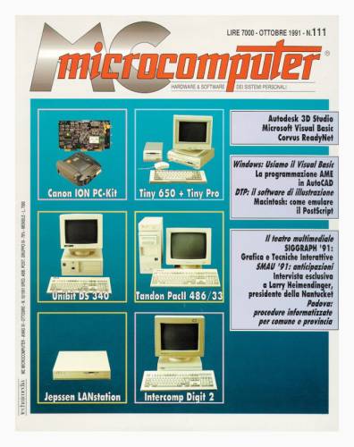 Copertina del numero di MCmicrocomputer contenente l'articolo