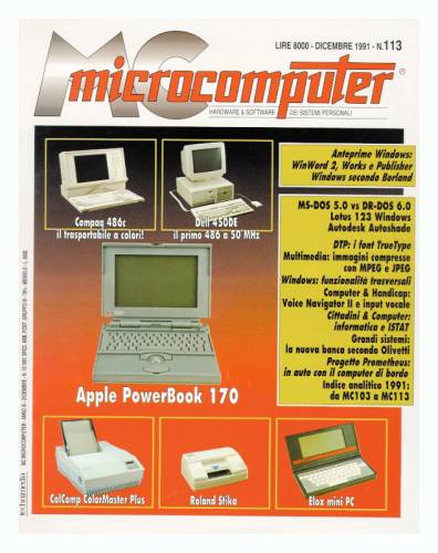 Copertina del numero di MCmicrocomputer contenente l'articolo