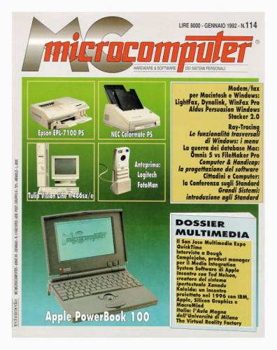 Copertina del numero di MCmicrocomputer contenente l'articolo