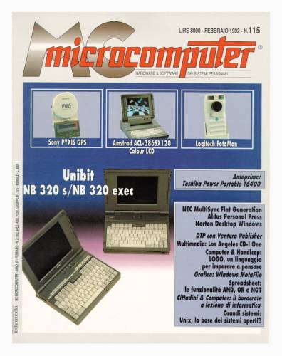 Copertina del numero di MCmicrocomputer contenente l'articolo