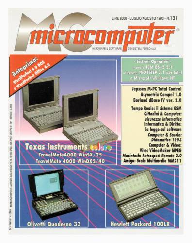 Copertina del numero di MCmicrocomputer contenente l'articolo