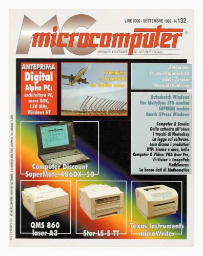 Copertina del numero di MCmicrocomputer contenente l'articolo