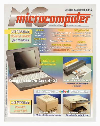 Copertina del numero di MCmicrocomputer contenente l'articolo