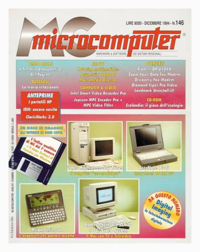 Copertina del numero di MCmicrocomputer contenente l'articolo