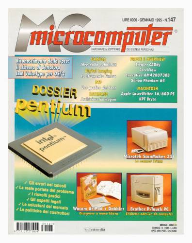 Copertina del numero di MCmicrocomputer contenente l'articolo