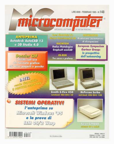 Copertina del numero di MCmicrocomputer contenente l'articolo