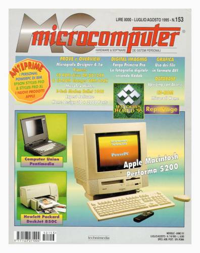 Copertina del numero di MCmicrocomputer contenente l'articolo