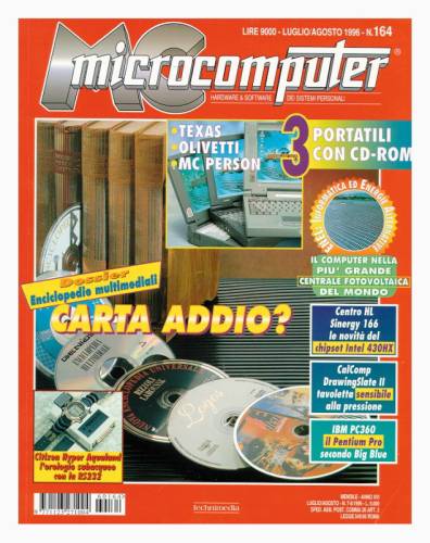 Copertina del numero di MCmicrocomputer contenente l'articolo